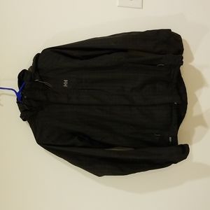 Helly Hansen Woman's Shell Size L Back with nice thin gray stripe pattern detail